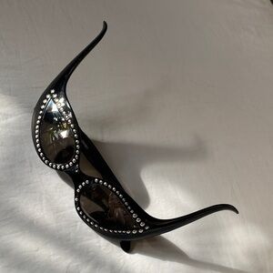 Black Studded Women's Sunglasses